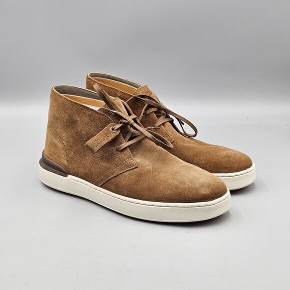 Clarks Men's Size 10 M US Courtlite DBT Brown Leather Chukka Desert Boots NWOB - Picture 1 of 8